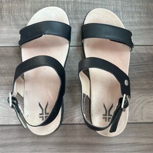 KURU Black and Cream Women's Sandal - 11